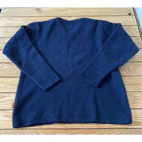 Natural Born Fleece V Neck Long Sleeve Top Size Medium Men’s Black - Picture 2 of 9